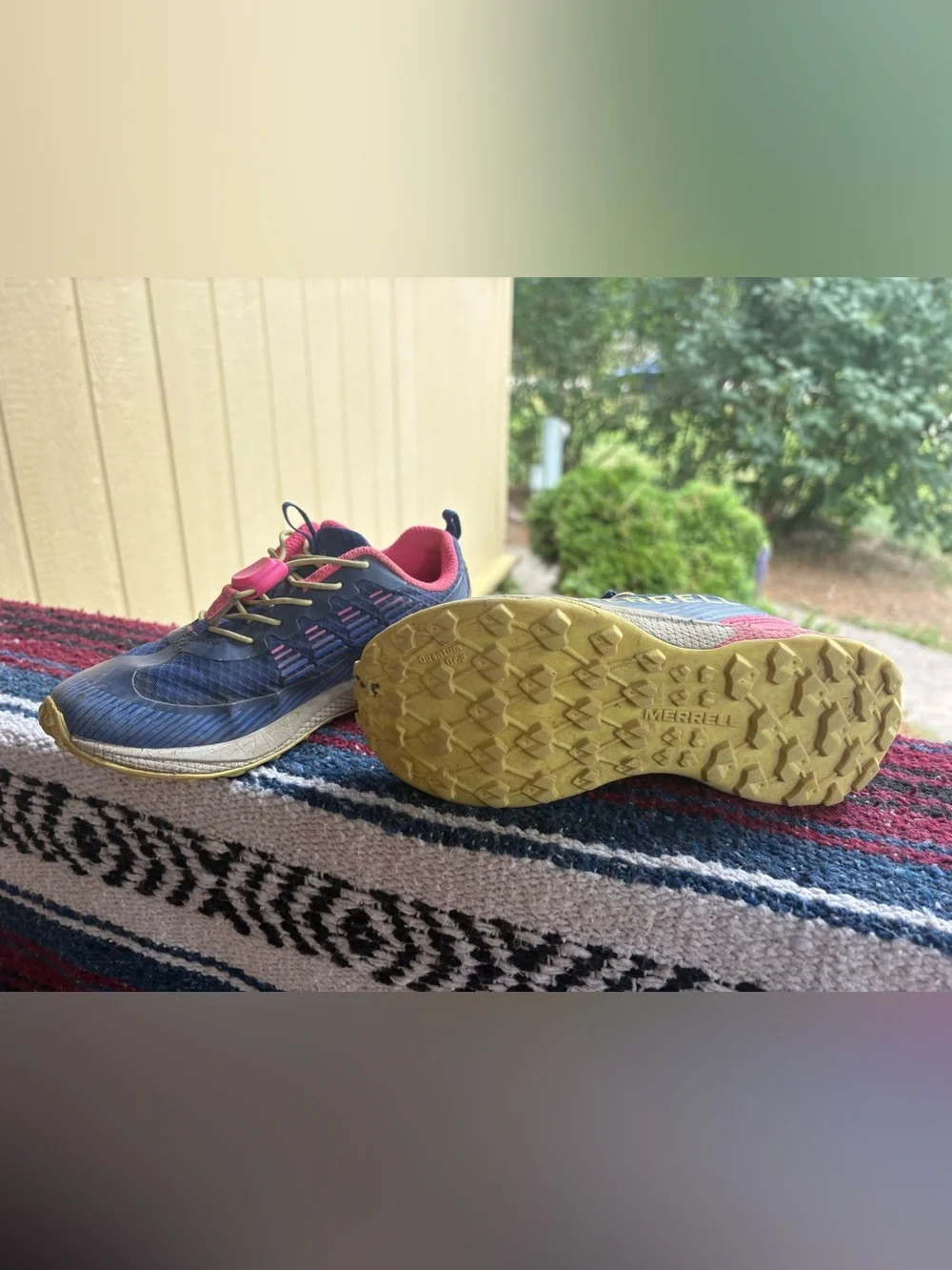 Merrell Navy and Pink Women's Trail Sneakers